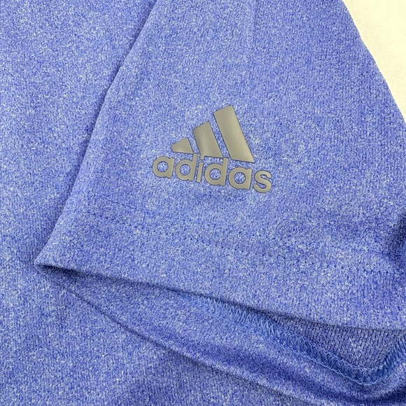 NWT Adidas Mens Performance Polo Golf Shirt Blue UPF 25+ Size Large Preppy Solid - Picture 10 of 14
